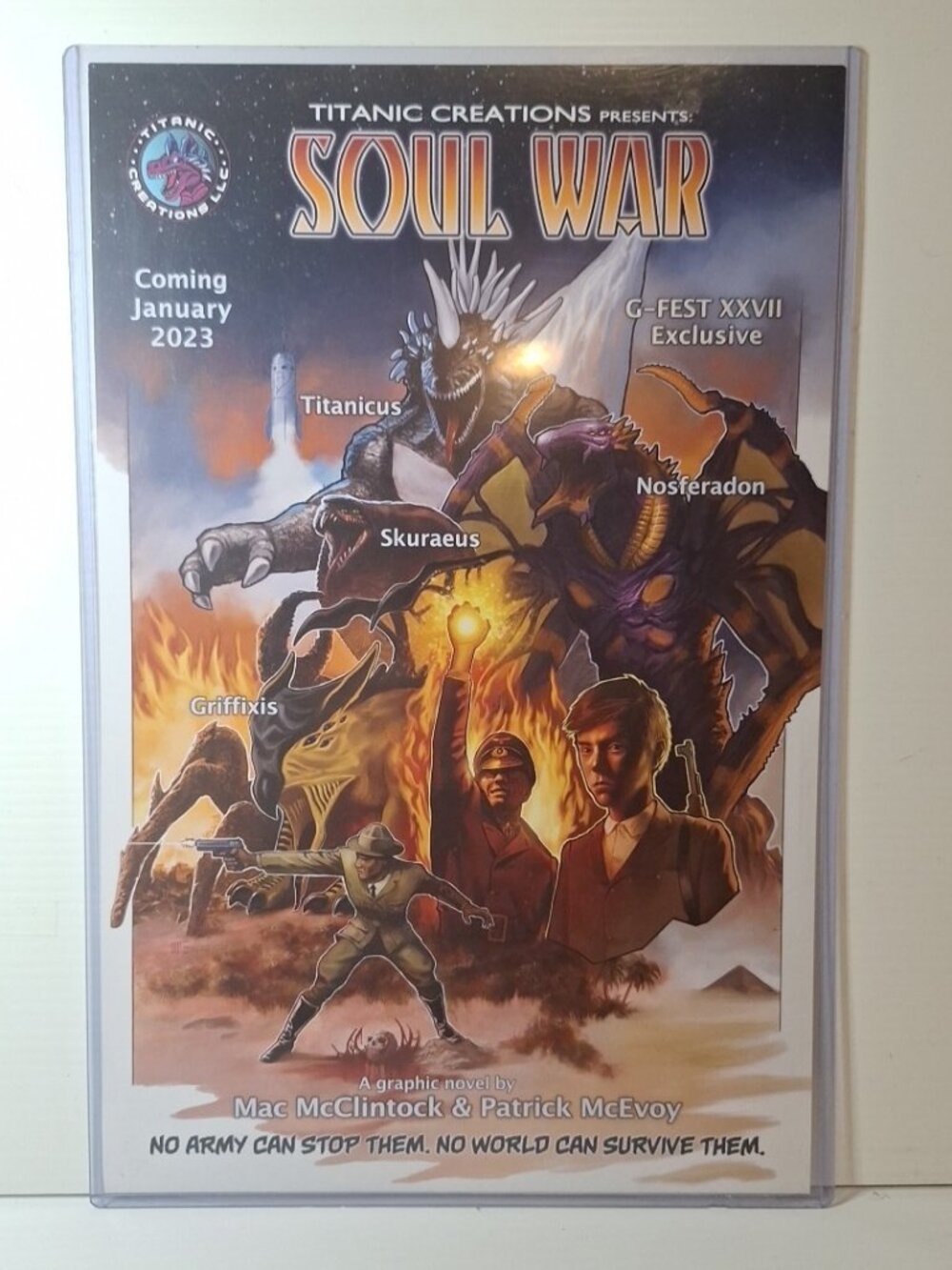 Titanic Creations Soul War #1 Promotional Poster G-Fest XXVII Exclusive 2022